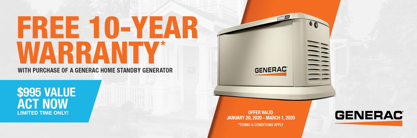 Homestandby Generator Deal | Warranty Offer | Generac Dealer | Dickson, TN